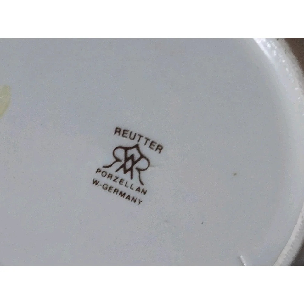 2 Vtg Steiff Bärle 1904 Miniature Porcelain Plates 1992 Reutter Porzellan 4